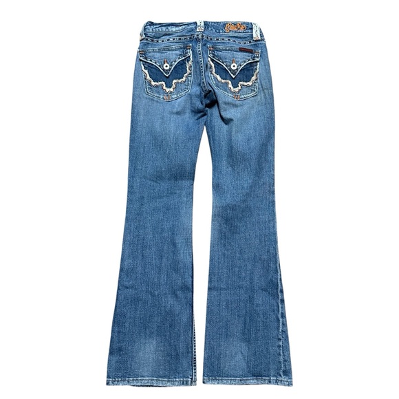 Vintage Y2K Women’s Miss Me Light Wash Bootcut Floral Jeans Size 26 - Picture 1 of 8